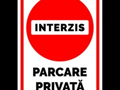 Indicator de interzis parcare privata